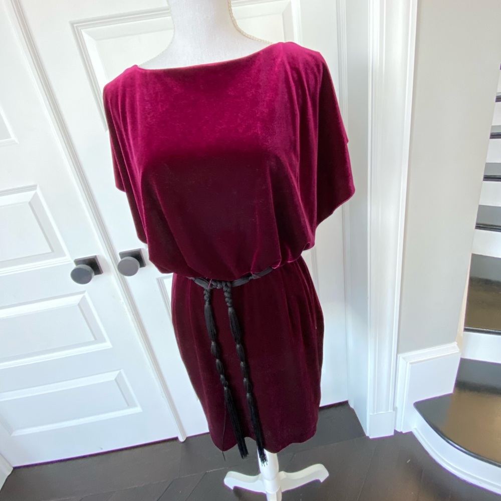Jessica Simpson Purple Velvet Mini Dress